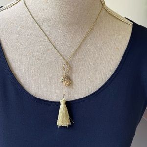 Tassel and Charm Necklace